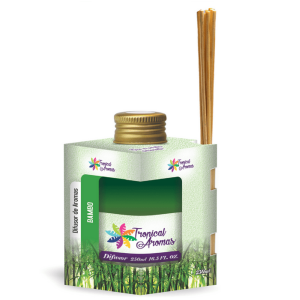 DIFUSOR DE AROMAS BAMBU 250ML - TROPICAL AROMAS