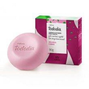 Sabonete em Barra Puro Vegetal Tododia Uva Rosa e Romã Natura