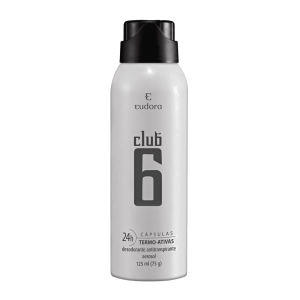 Club 6 Desodorante Antitranspirante Aerossol Masculino 125ml