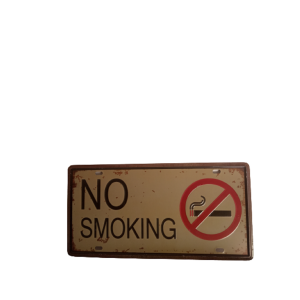 Placa Decorativa No Smoking