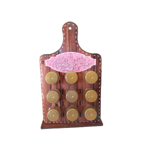 Porta Tempero Acrílico 9 Tubetes