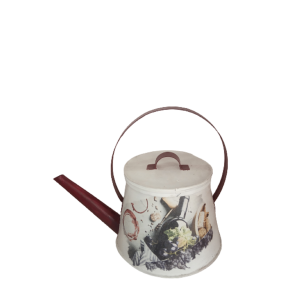 Regador De Metal Decorativo Com Tampa