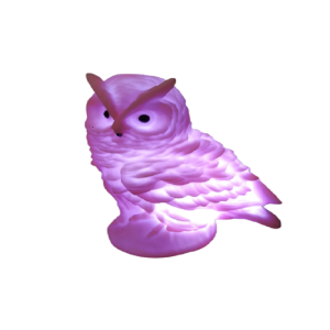 LUMINÁRIA ROSA DE CORUJA