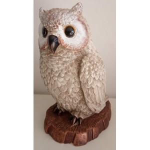 CORUJA GRANDE EM GESSO