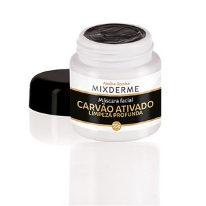 Máscara Facial Carvão Ativado Limpeza Profunda 55g- Abelha Rainha