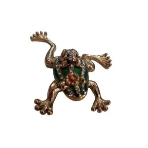 Rã decorativa dourada