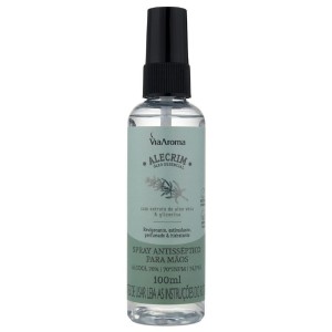 Spray Antisséptico Para Mãos - Alecrim 100 ml Via Aroma