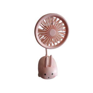 Ventilador Portátil Coelho Rosa USB