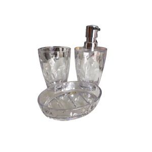 Jogo de Banheiro em Acrílico com 3 Peças