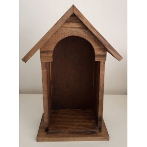 ORATÓRIO RÚSTICO DE MADEIRA PEQUENO