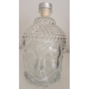 CABEÇA DE BUDA PORTA BEBIDA DE VIDRO 750ML
