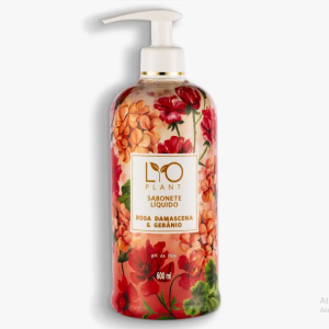 Sabonete Líquido Rosa Damascena e Gerânio Lyoplant 600ml