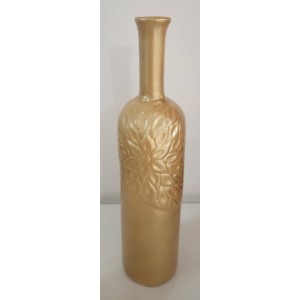 VASO CERÂMICA DOURADO M