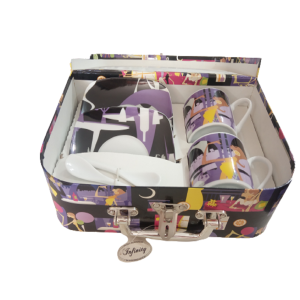 MALETA GRANDE COM JOGO DE XÍCARAS