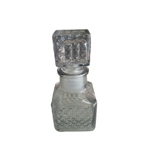 MINI GARRAFA CINZA DE VIDRO  DECORATIVA