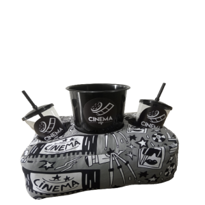 ALMOFADA PORTA PIPOCA CINEMA CINZA