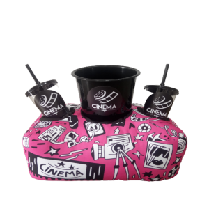 ALMOFADA PORTA PIPOCA CINEMA ROSA