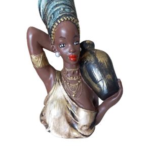 Busto Africana com Vaso