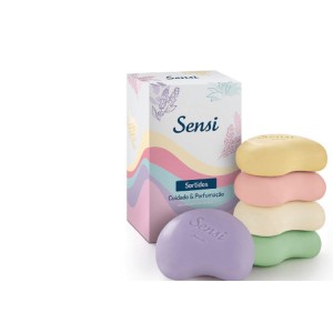 Sabonete Hidratante em Barra Sortidos Cuidado & Perfumação Sensi Jequiti