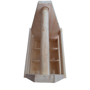 PORTA LONG NECK DE MADEIRA COM ABRIDOR